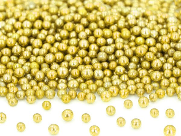 CM Basics Gold pearls small, sugar 50g