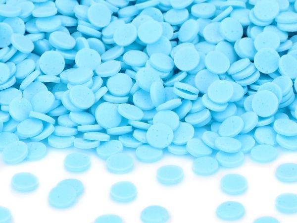CM Basics Sprinkle decoration confetti XL light blue 80g