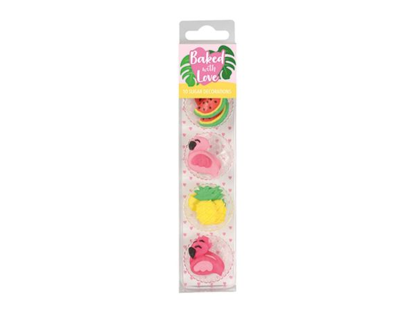 Culpitt sugar decorations tropical 25mm 10 pieces