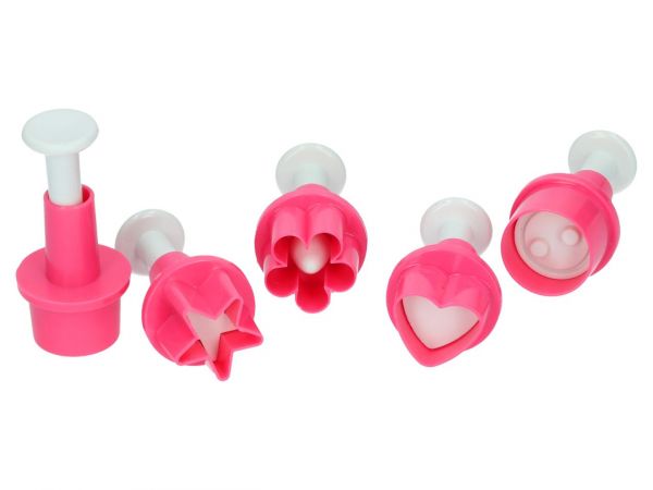 Cake-Masters Plunger Cutters various Motifs (set of 5 cutters)