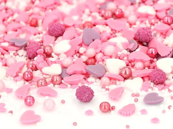 CM Basics Sprinkles Baby Love pink 80g