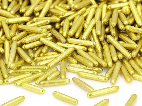 CM Basics Sprinkle decoration sugar rods gold XL 80g