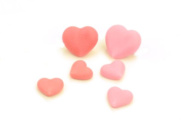 Cake-Masters Hearts rose red sugar 20 pieces