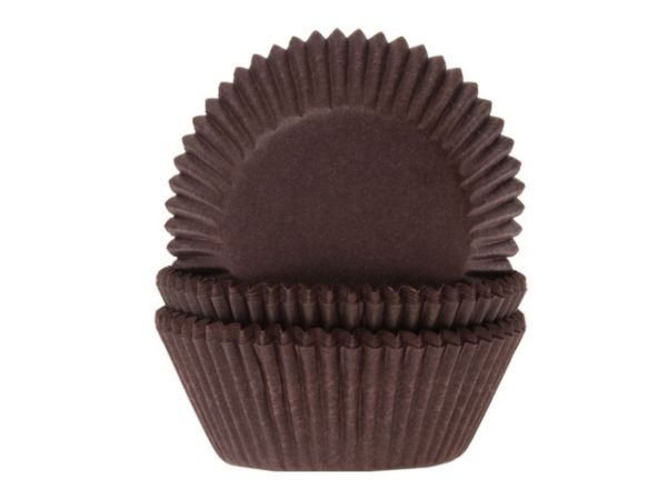 House of Marie muffin cups dark brown 50 pieces