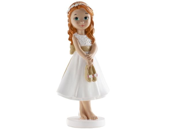 Dekora Cake Topper Communion Girl barefoot 13cm