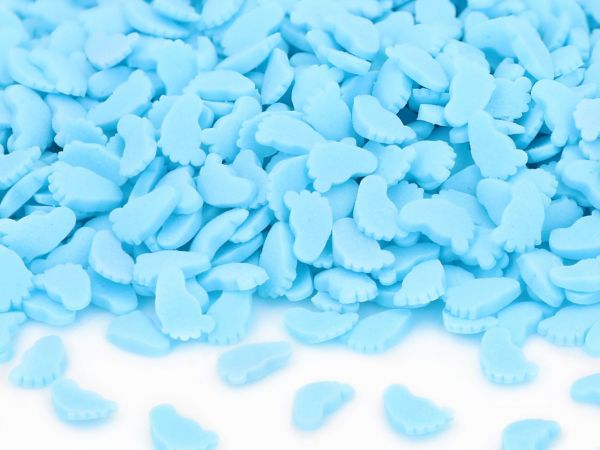 Cake-Masters Sprinkle decoration little feets light blue 70g