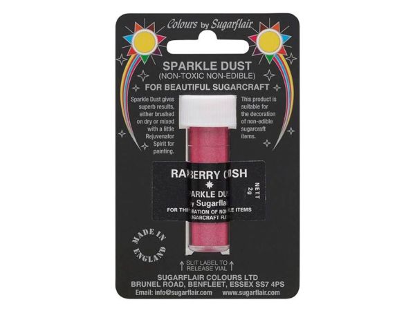 Sugarflair Sparkle Dust Raspberry Crush 2g