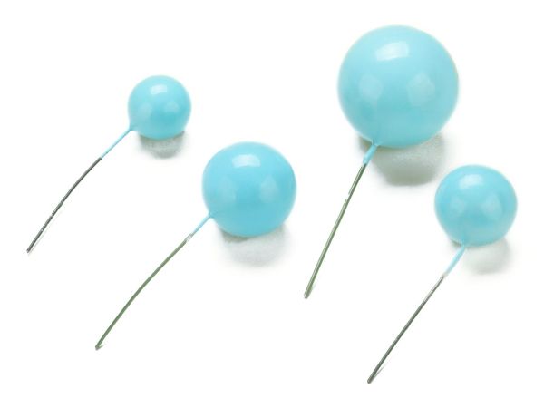 Cake-Masters Bubbles Toppers light blue 4 pieces