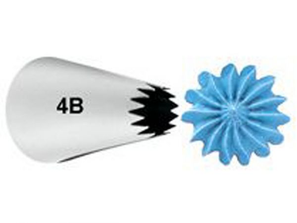 Wilton Decorating Tip No. 4B Open Star Carded