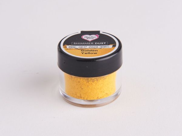 Rainbow Dust Puderfarbe Metallic Golden Yellow 2g