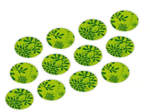 CM Basics Cupcake Buttons Pflanzen grün 12 Stück