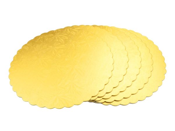 Cake-Masters Cake Board 22cm gold 5 pieces
