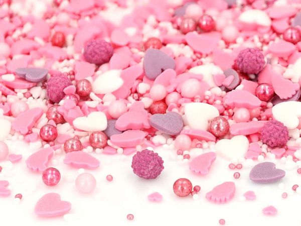 CM Basics Sprinkles Baby Love pink 1kg