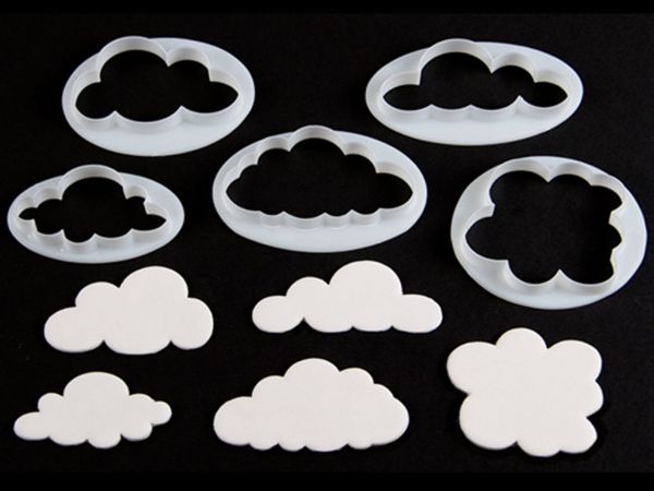 Fluffy Cloud Cutters Set of 5
