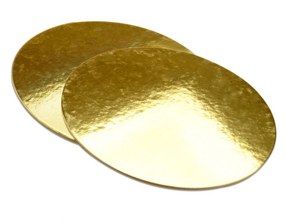 Cake-Masters Golden plate 35cm gold shiny 2 pieces
