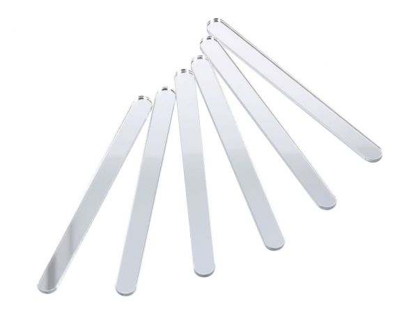 Eisstiele 6 Stück silber