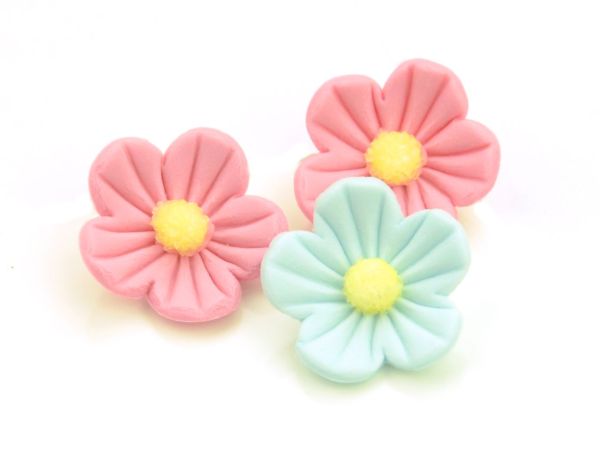Cake-Masters Flowers 25mm rose blue sugar 16 pieces