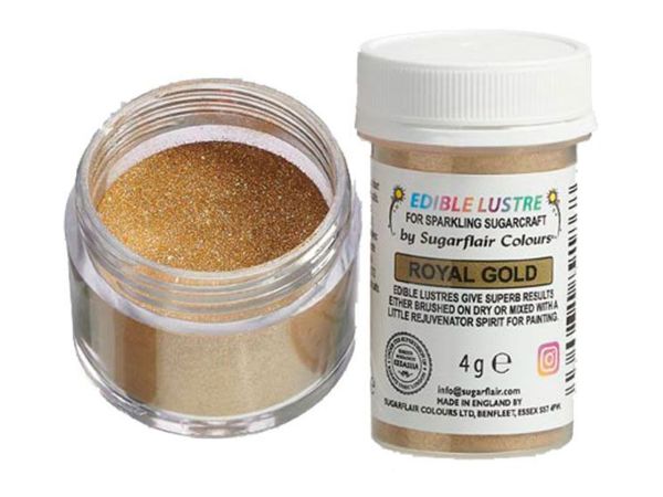 Sugarflair Edible Luste Royal Gold 4g