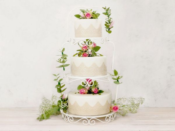 Cake-Masters Graceful Tiers Cake Stand Romantic