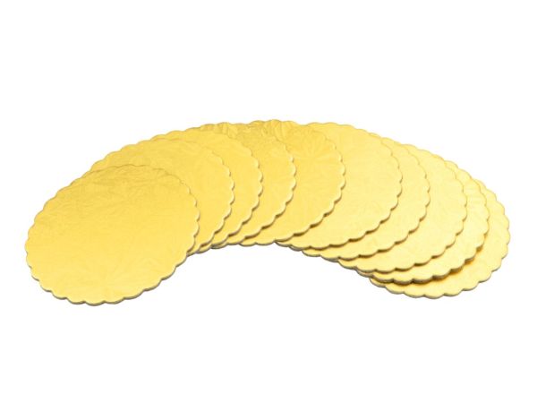 Cake-Masters Cake Board 10cm gold 10 pieces