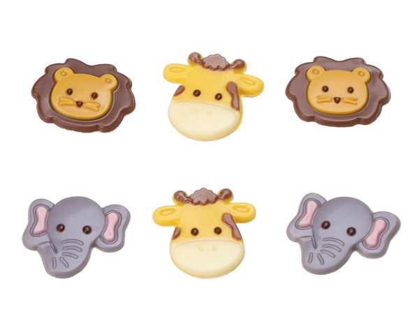Cake-Masters Schokoladendekor Safari Tiere 90 Stück