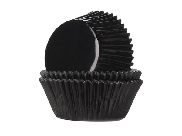 House of Marie muffin cups foil black 24 pieces