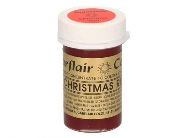 Sugarflair Paste Colour CHRISTMAS RED 25g