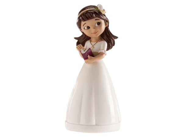 Dekora Cake Topper Communion Girl with Diadem 13cm