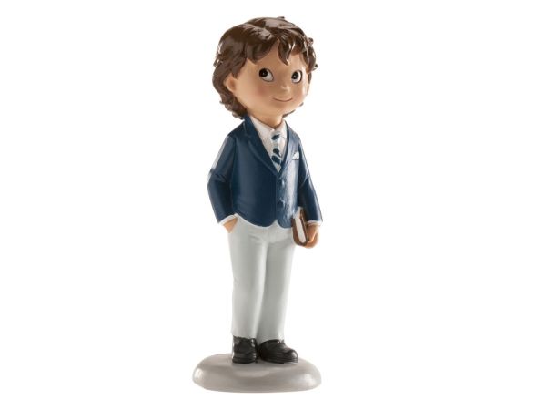 Dekora Cake Topper Communion Boy with book 13cm
