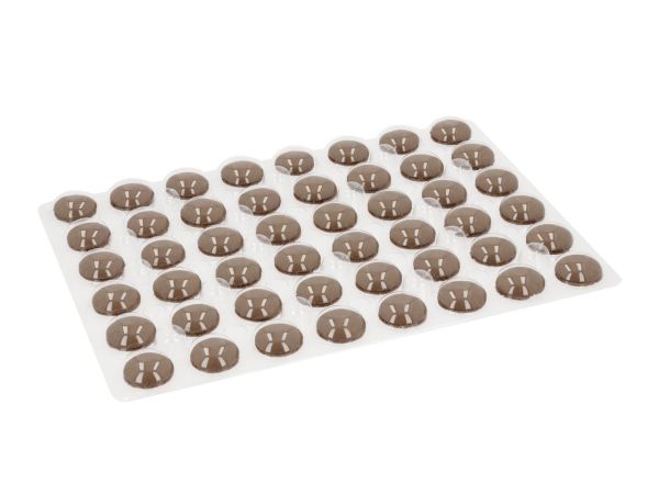 Macaron Half Shells 48pcs. brown