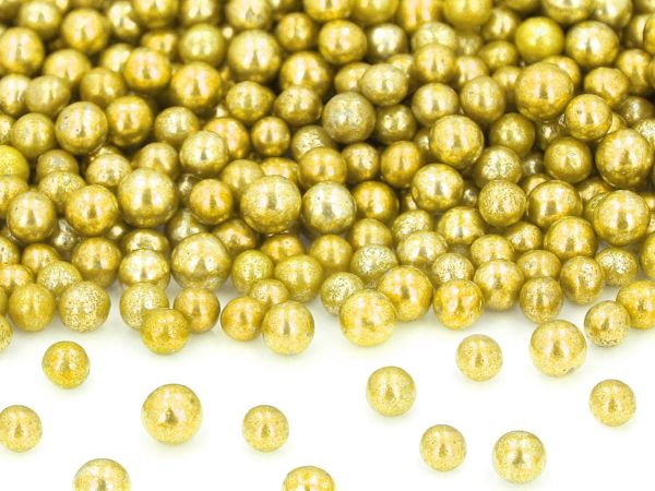 CM Basics Gold pearls big, sugar 50g