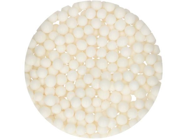 FunCakes Soft Pearls Medium White 60g