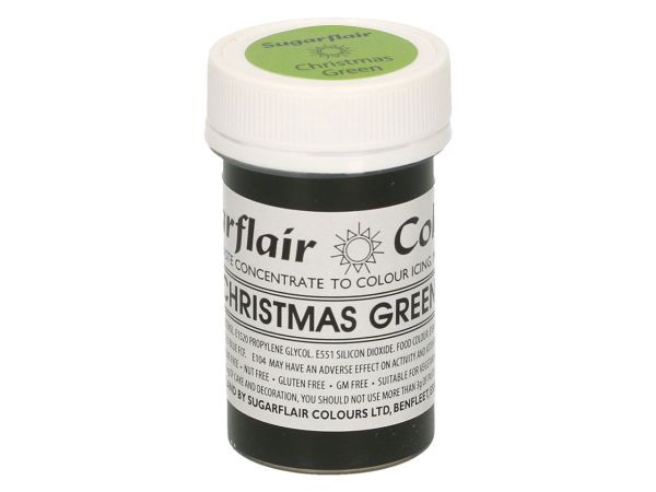 Sugarflair Paste Colour Christmas Green 25g