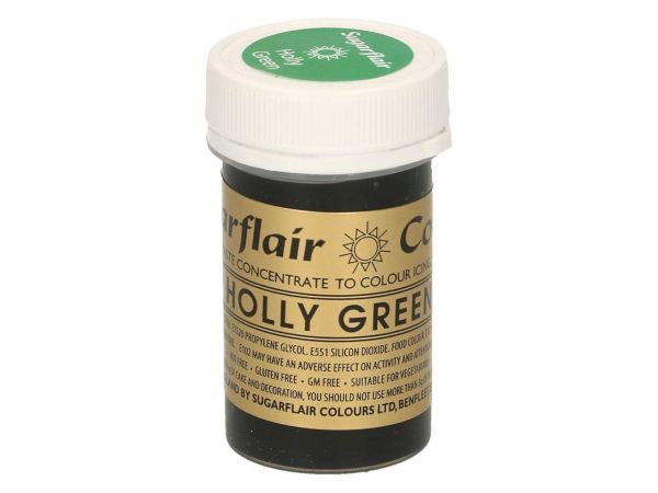 Sugarflair Paste Colour Holly Green 25g