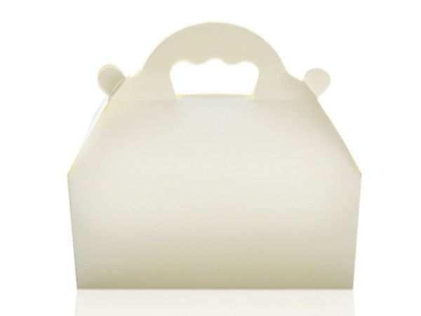 Cake Box with handle 10x18cm white