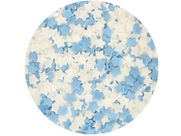 FunCakes Sugar Decoration Stars blue-white 60g
