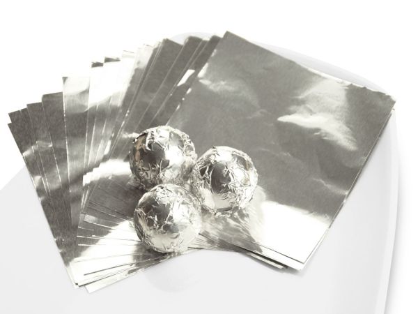 Wickelfolie silber 50 Blatt