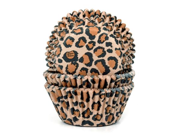 House of Marie muffin cups leopard 50 pieces