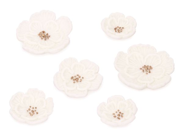 Cake-Masters Sugar Flowers white 6 pcs.