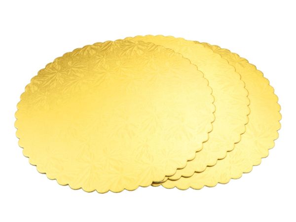 Cake-Masters Cake Board 28cm gold 3 pieces