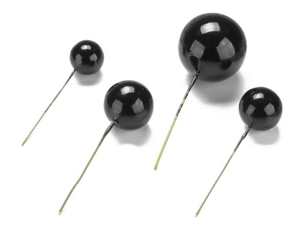 Cake-Masters Bubbles Toppers black 4 pieces