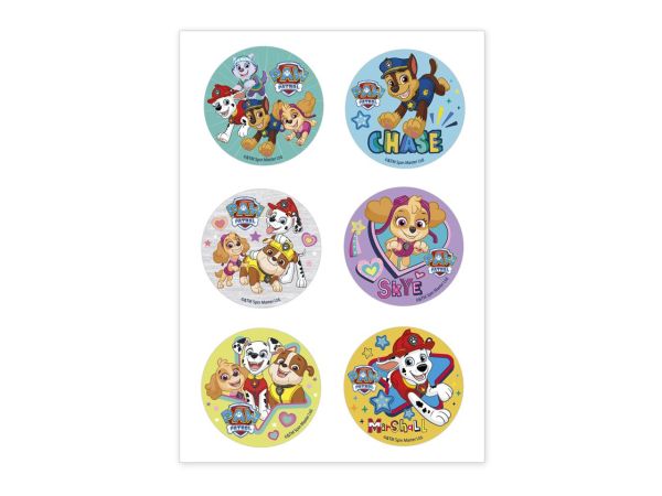 Muffin Topper Paw Patrol 5.8cm 6 pieces