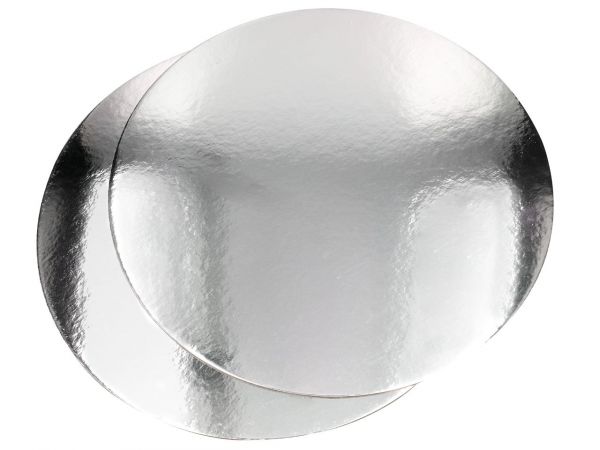 Cake-Masters Silver plate 35cm silver shiny 2 pieces
