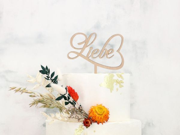 Cake-Masters Cake Topper Holz Liebe