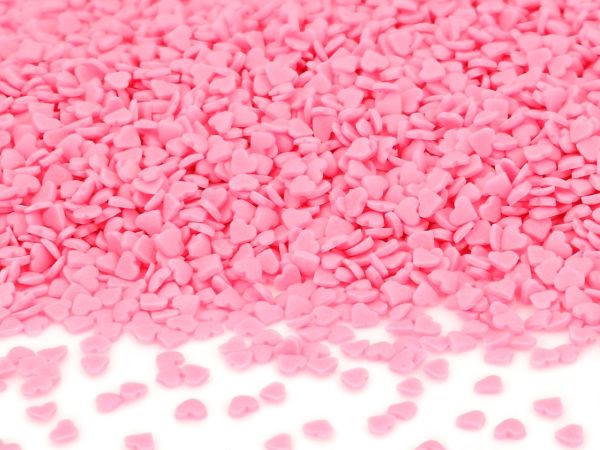 CM Basics Sprinkle decoration Hearts mini rose 80g