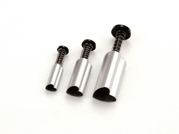 Cake-Masters Ausstecher + Stempel Herz 3er Metall
