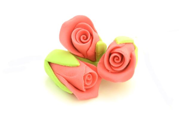 Cake-Masters Rosebuds red sugar 3 pieces