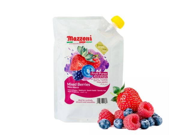 Mazzoni Fruit Purée Forest Fruit Mixed Berry 1kg