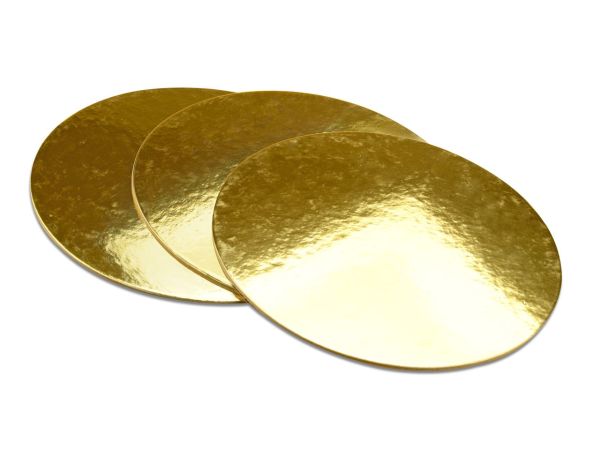 Cake-Masters 2. Wahl Golden Plate 30cm gold glänzend 3 Stück
