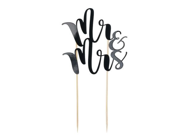 Cake-Masters Cake Topper Mr and Mrs schwarz